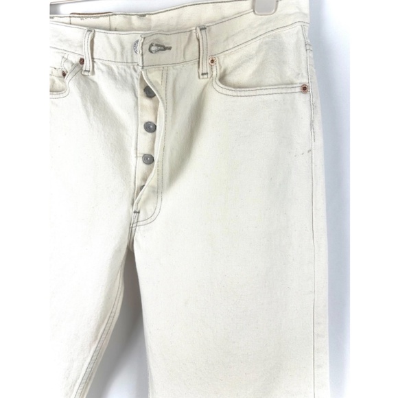 Levi's Men's Straight Jeans in White - Picture 8 of 10